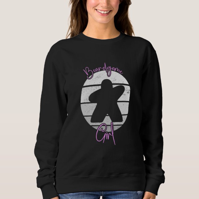 Boardgame Girl Board Game Board Games Board Gamer Sweatshirt (Front)