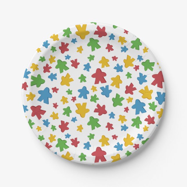 Boardgame Meeple Party Plates (Front)
