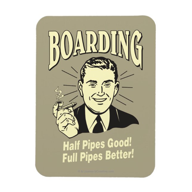 Boarding:Half Pipe's Good Full Better Magnet (Vertical)