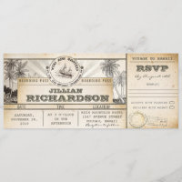 boarding pass 13th birthday tickets- invitations