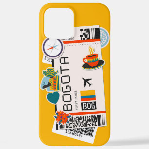 BOARDING PASS BOGOTA COLOMBIA iPhone 12 PRO MAX CASE