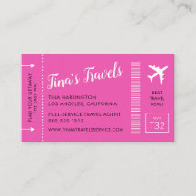 Boarding Pass business cards