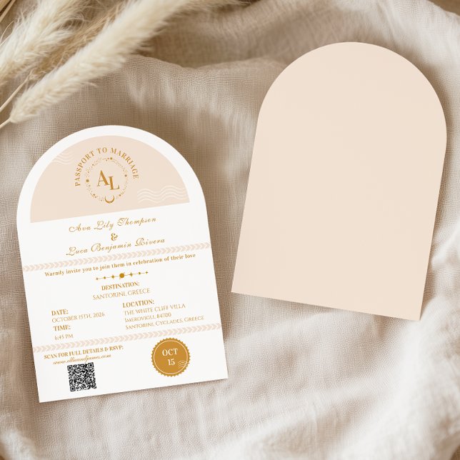 Boarding Pass Cosmic Wedding Destination Invitation (Creator Uploaded)