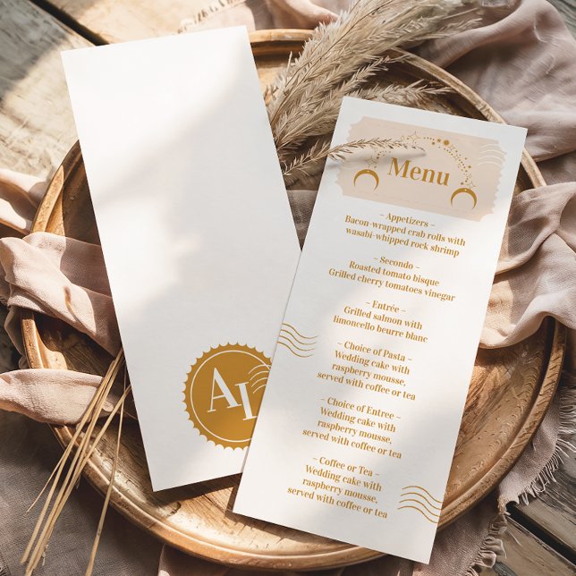 Boarding Pass Cosmic Wedding Destination Menu (Creator Uploaded)