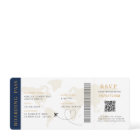 Boarding Pass Destination wedding QR code Rsvp