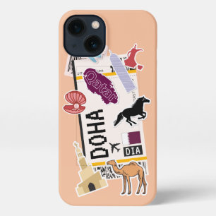 BOARDING PASS DOHA QATAR iPhone CASE