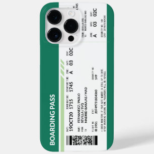 Boarding Pass - Green Case-Mate iPhone 14 Pro Max Case
