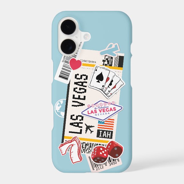 BOARDING PASS LAS VEGAS NEVADA USA iPhone CASE (Back)