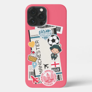 BOARDING PASS MANCHESTER, ENGLAND iPhone CASE