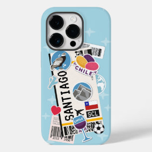 BOARDING PASS SANTIAGO CHILE Case-Mate iPhone 14 PRO CASE