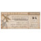 boarding pass save the date vintage tickets