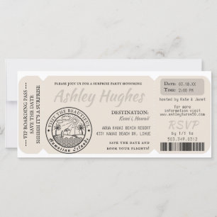 Boarding Pass Surprise Destination Birthday