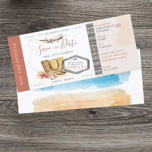 Boarding Pass Surprise Destination Birthday Party