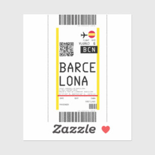 Boarding pass to Barcelona (BCN)