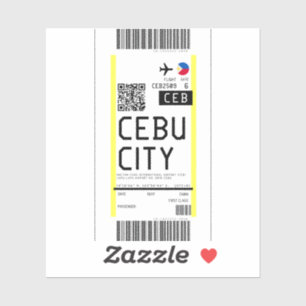 Boarding pass to Cebu City (CEB)