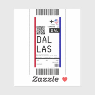Boarding pass to Dallas (DAL)