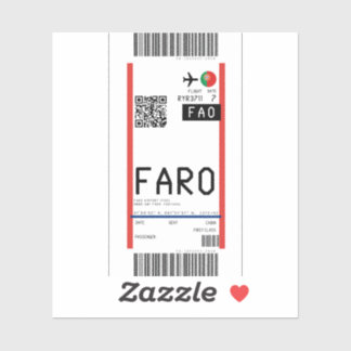 Boarding pass to Faro (FAO)
