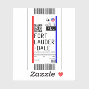 Boarding pass to Fort Lauderdale (FLL)