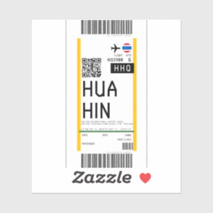 Boarding pass to Hua Hin Thailand (HHQ)