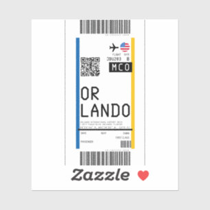 Boarding pass to Orlando (MCO)