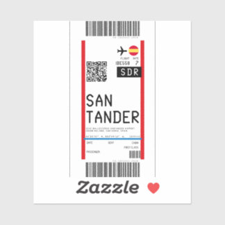 Boarding pass to Santander (SDR)