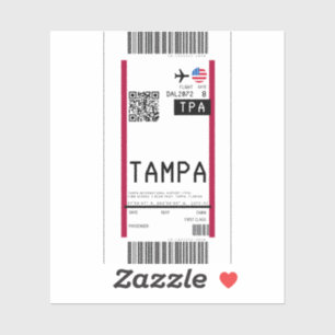 Boarding pass to Tampa (TPA)