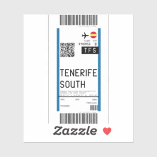 Boarding pass to Tenerife South (TFS)