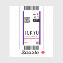 Boarding pass to Toyko (NRT)