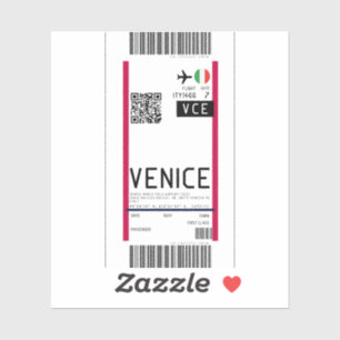 Boarding pass to Venice (VCE)