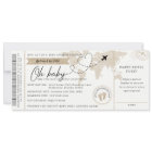 Boarding Pass Travel Baby Shower Invite
