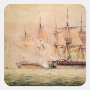 Boarding the 'Chesapeake' Square Sticker