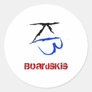 BoardsKis - Emblem Sticker (White)