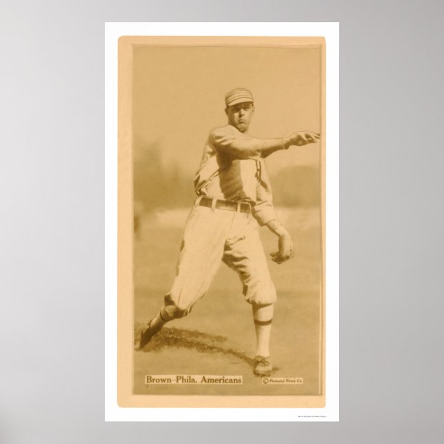 Boardwalk Brown Athletics Baseball 1914 Poster (Front)
