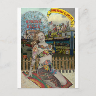 Boardwalk Carnival Postcard
