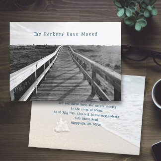 Boardwalk Coastal New Address Card