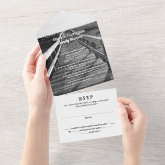 Boardwalk Family Reunion Invitation With RSVP