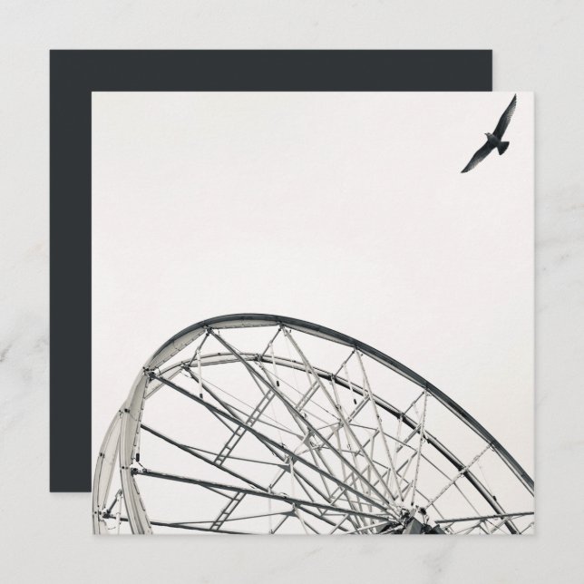 boardwalk ferris wheel oob invitation (Front/Back)