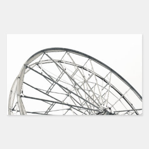 boardwalk ferris wheel oob rectangular sticker
