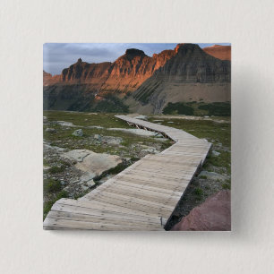 Boardwalk in Waterton Glacier International 15 Cm Square Badge