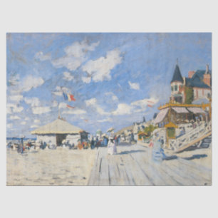Boardwalk on the Beach at Trouville by Monet Tissue Paper