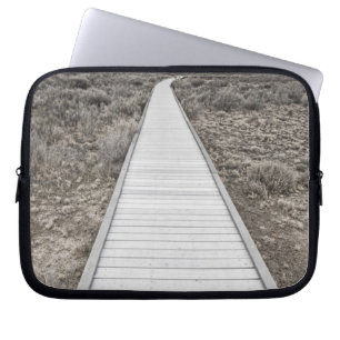 Boardwalk through the desert laptop sleeve