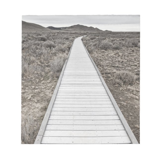 Boardwalk through the desert notepad (Front)