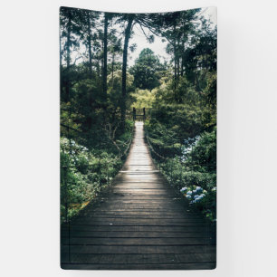 Boardwalk Through The Forest Banner