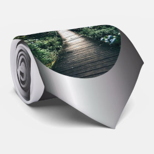 Boardwalk Through The Forest Tie