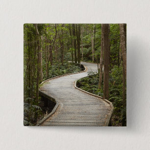 Boardwalk to Nelson Falls, Franklin - Gordon 15 Cm Square Badge