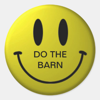 BOARDY BARN TIME CLASSIC ROUND STICKER