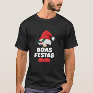 Boas Festas Portugal Portuguese Happy Christmas  T-Shirt