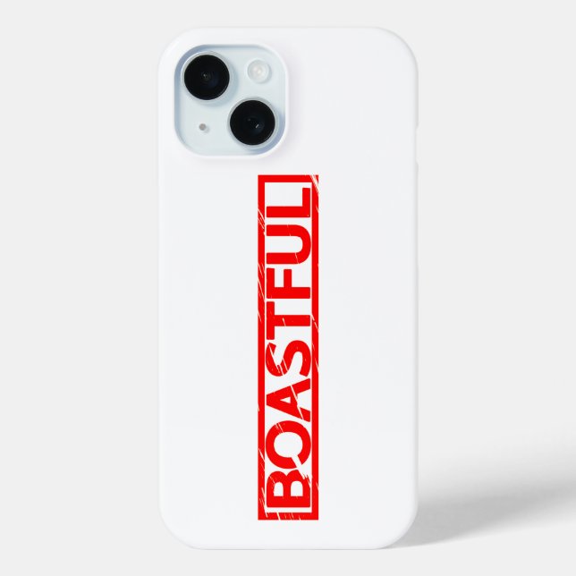 Boastful Stamp Case-Mate iPhone Case (Back)