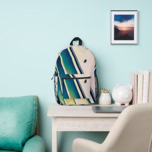 Boat Abstract in Blue Backpack