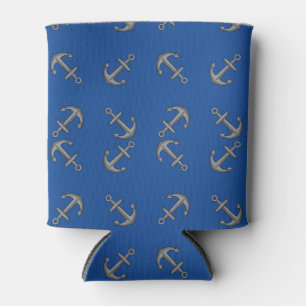 Boat Anchor Cartoon Can Cooler